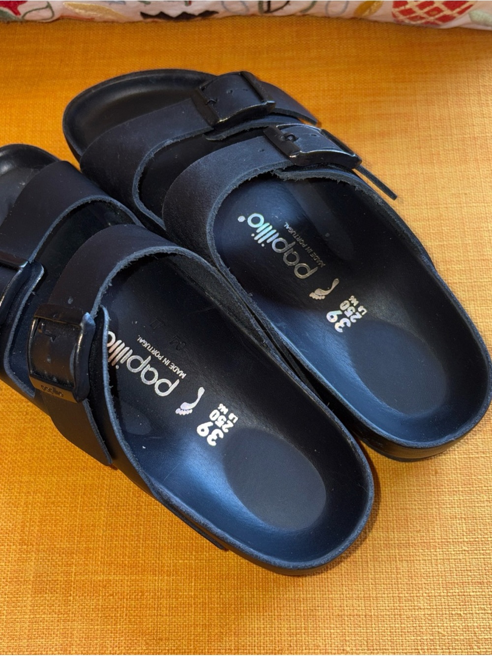 Papillo by Birkenstock Arizona Exquisite Platform Sandals Size 39 Black Unisex - Picture 3 of 5